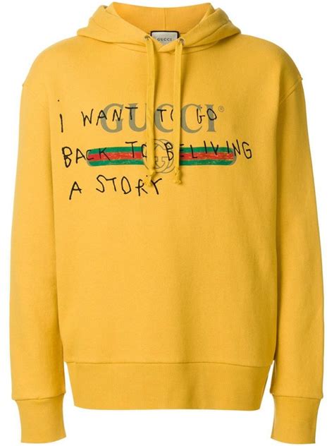 gucci bird sweater yellow and black|black gucci hoodie.